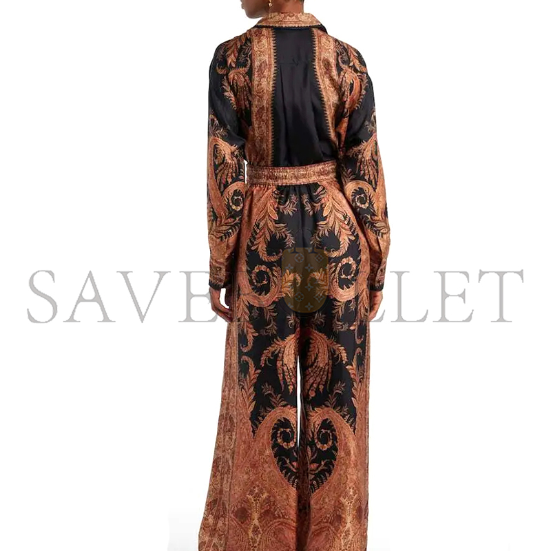 ZIMMERMANN PAISLEY-PRINT DRAWSTRING TROUSERS 1111PF251